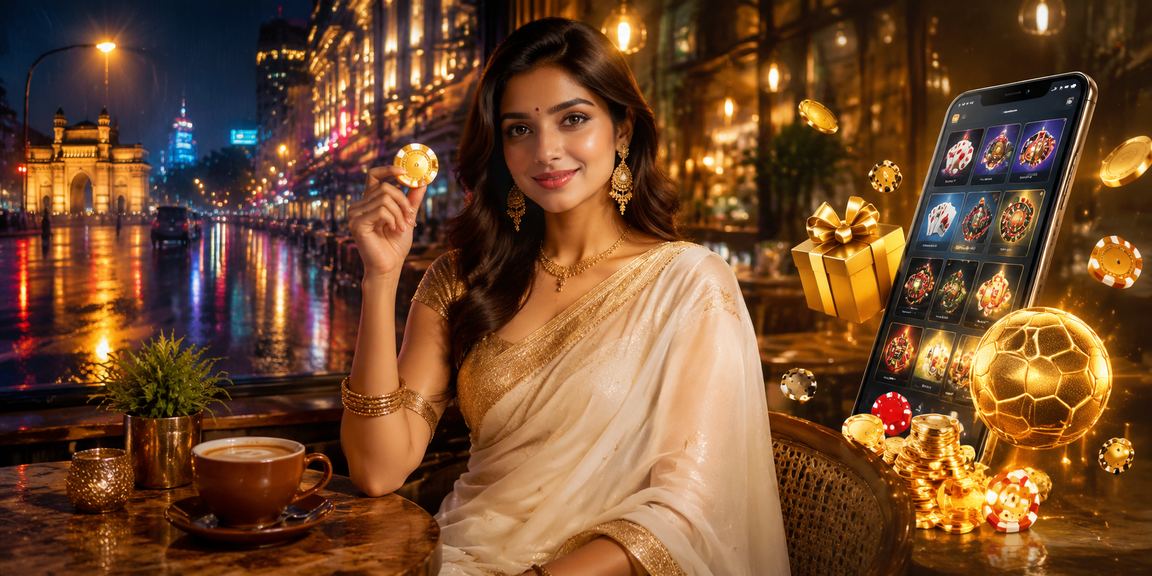 Mumbai casino mobile app with traditional saree backdrop